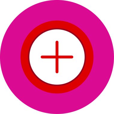 yuvarlak simge, vektör çizimi