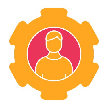 Teçhizatlı adam. Basit resimleme