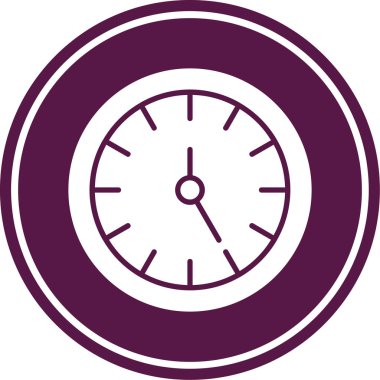 Saat simgesi, vektör illüstrasyonu