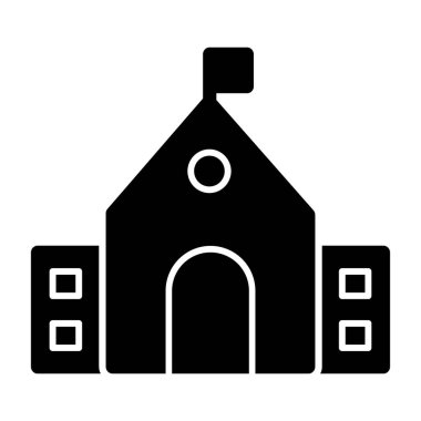 bina simgesi, vektör illüstrasyonu