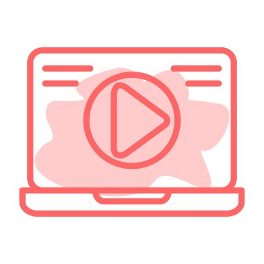 video simgesi vektör illüstrasyonu