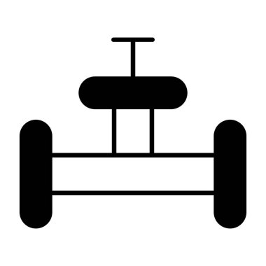 scooter simgesi vektörü beyaz arkaplanda izole edildi