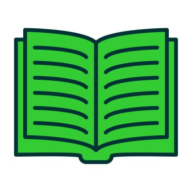 kitap simgesi vektör illüstrasyonu