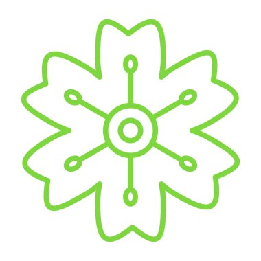 Çiçek simgesi, anahat stili