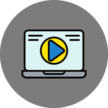 vektör lcd simgesi illüstrasyonu