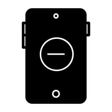 Akıllı telefon simgesi. Web için akıllı telefon vektör simgelerinin basit çizimi