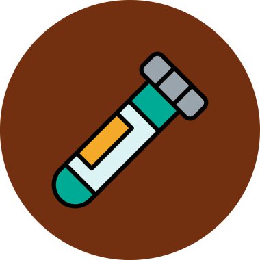 Bir test tübü simgesinin vektör çizimi