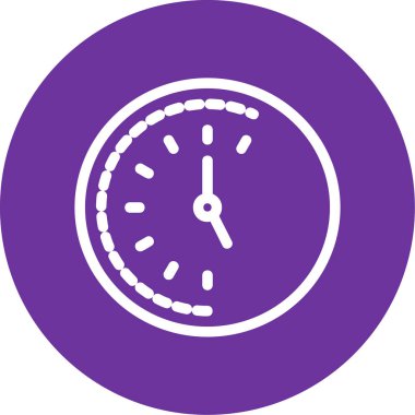 Saat simgesi vektör illüstrasyonu