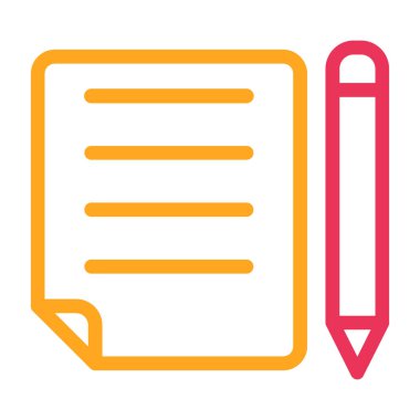 belge simgesi vektör illüstrasyonu