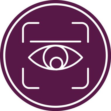 Göz simgesi vektör illüstrasyonu