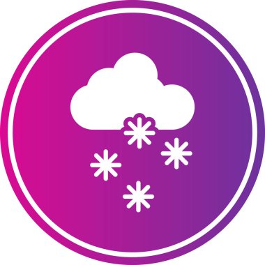 Kar tanesi. Web simgesi basit tasarım