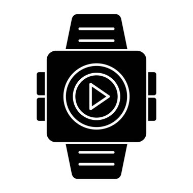 izle simge vektör illüstrasyonu