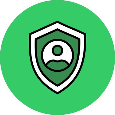 kalkan ikon vektör illüstrasyonu