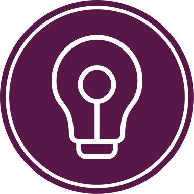 ampul simgesi vektör illüstrasyonu