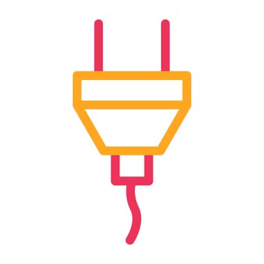 elektrik dolgu vektörü simgesi