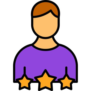 yıldız simgesi vektör illüstrasyonu