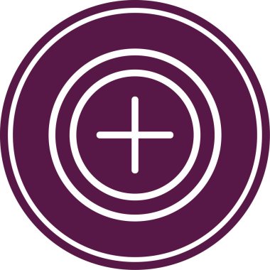 Dairesel bir simgenin vektör illüstrasyonu