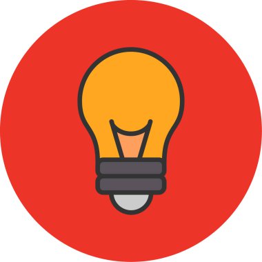 ampul simgesi vektör illüstrasyonu