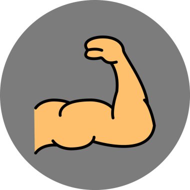 güçlü kol kası simgesi