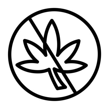 Marijuana ikon vektör illüstrasyonu