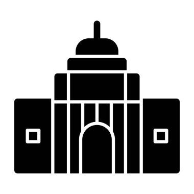 Otel binası simgesi, basit biçim