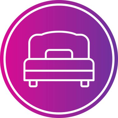 Kanepe. Web simgesi basit illüstrasyon