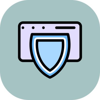 kalkan koruma simgesi, vektör tasarımı