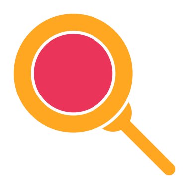 Büyüteçin düz simgesi