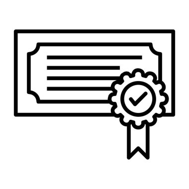 Kontrol listesi simgesi vektör illüstrasyonu