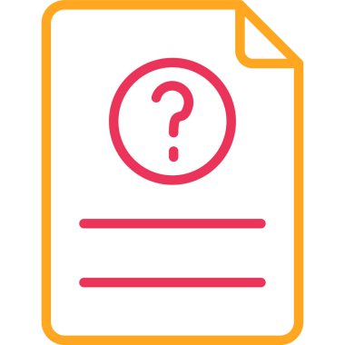 Belge simgesinin vektör illüstrasyonu