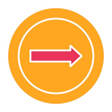 ok simgesi, vektör illüstrasyonu