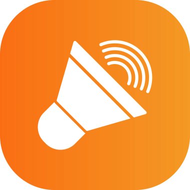 Konuşmacı. Web simgesi basit illüstrasyon