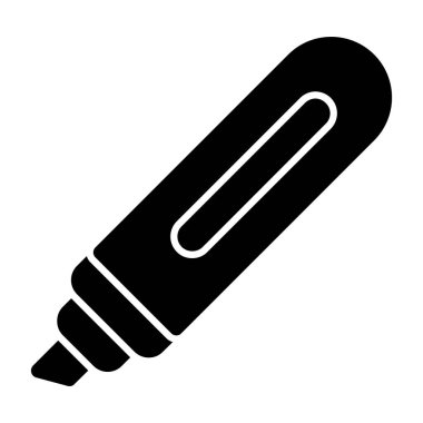 Dolma kalem simgesi, basit tarzı