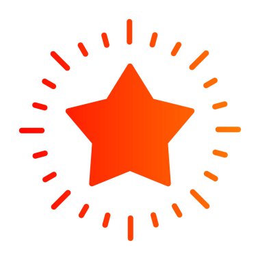 yıldız vektör çizimi izole edilmiş arkaplan