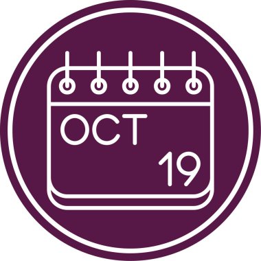 Takvim simgesinin vektör illüstrasyonu