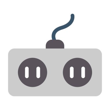 Güç soketi vektör illüstrasyonu