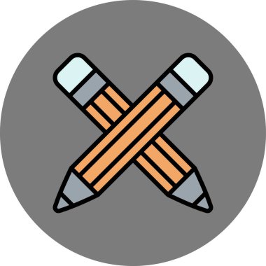 Kalem. Web simgesi basit illüstrasyon