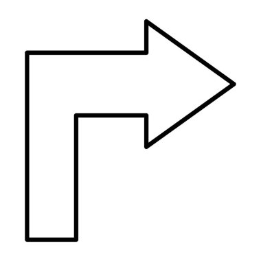 Sol ince çizgi vektör simge açmak