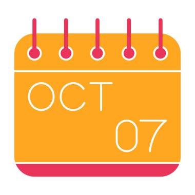 Ekim ayı simgesine sahip takvim