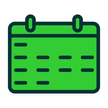 Takvim. Web simgesi basit illüstrasyon