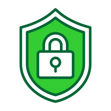 Doldurulmuş Vektör Simgesi Tasarımı Kilitle