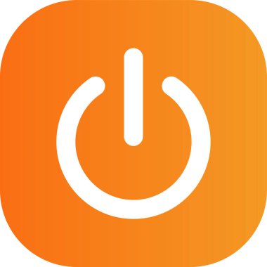 Güç düğmesinin vektör illüstrasyonu