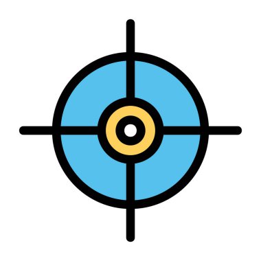 hedef simge vektör illüstrasyonu