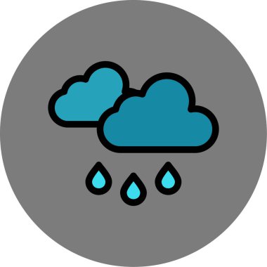 Moda tarzında izole edilmiş bir bulut simgesi