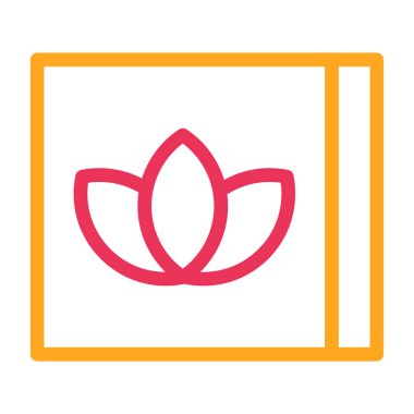 Lotus ikonu vektör illüstrasyonu