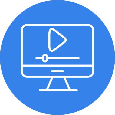 video simgesi vektör illüstrasyonu