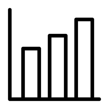 grafik çizelgesi simgesi, vektör illüstrasyonu