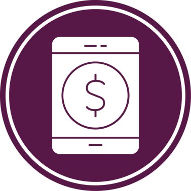 Akıllı telefon. Web simgesi basit illüstrasyon