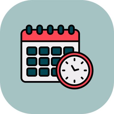 Kolayca düzenleyebilen veya düzenleyebilen Takvim Vektörü simgesi