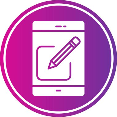 Akıllı telefon simgesinin vektör illüstrasyonu